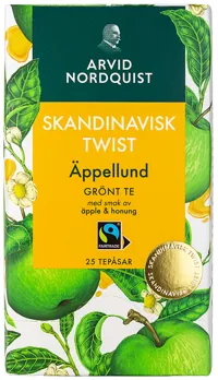Fairtrade Äppellund Grønn Te 25st