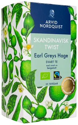 Fairtrade Earl Greys Hage Svart Te 25st