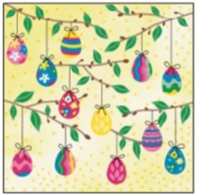 Serviett 3l33cm Easter Tree