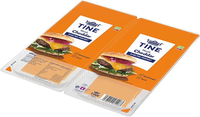 CHEDDAR SKIVET 600G TINE CHEDDAR SKIVET 600G TINE