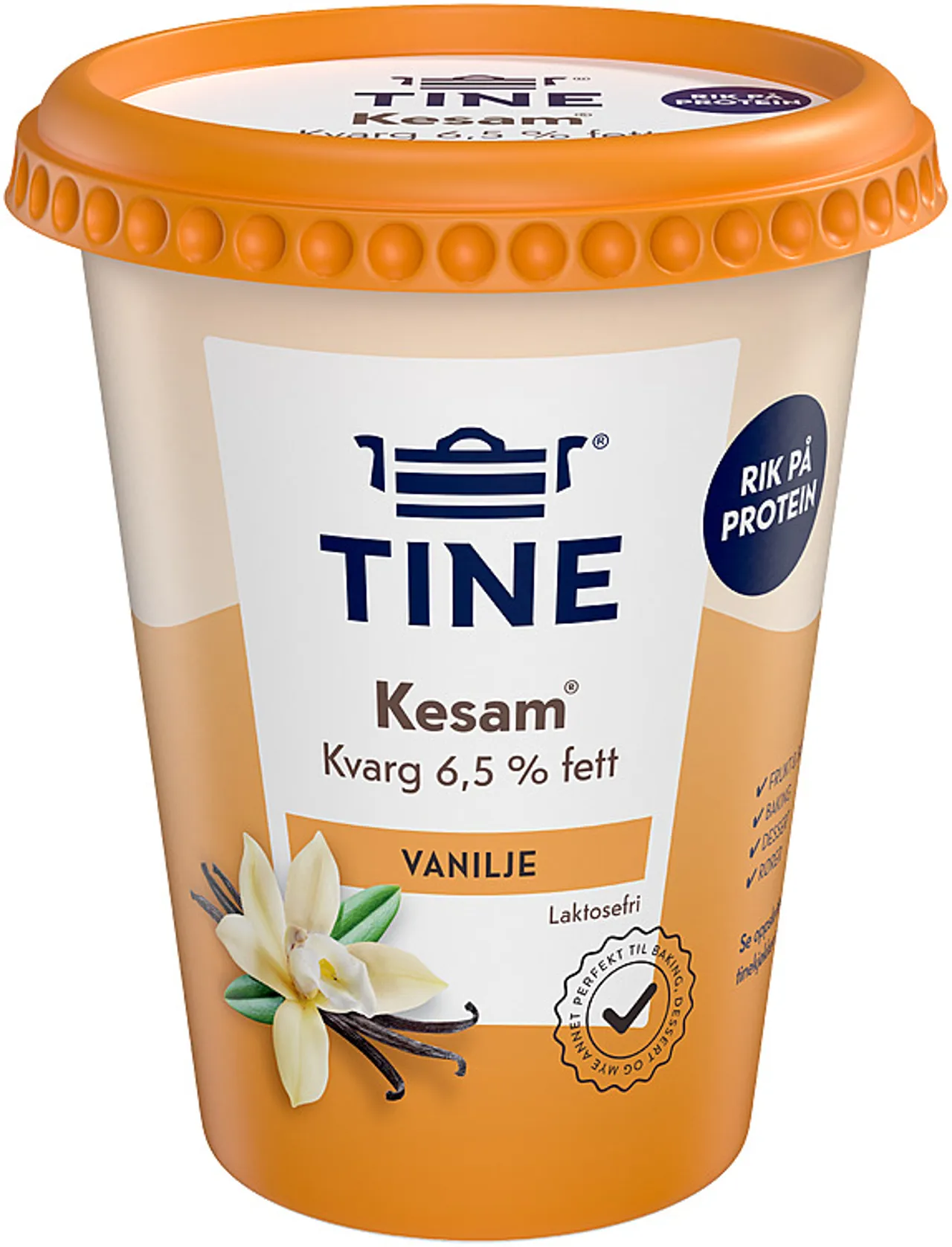 KESAM VANILJE LAKTOSEFRI 420G TINE