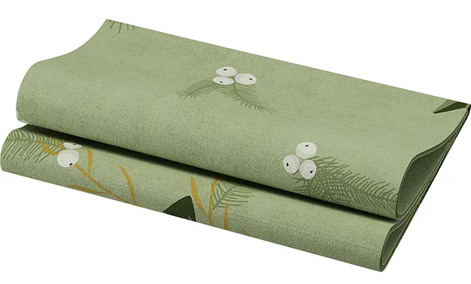Serviett Biodunisoft 40cm Noel Pistachio