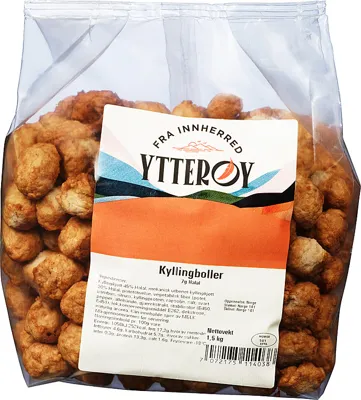 Kylling Kjøttboller Ytterøy 1,5kg Fryst (7g)