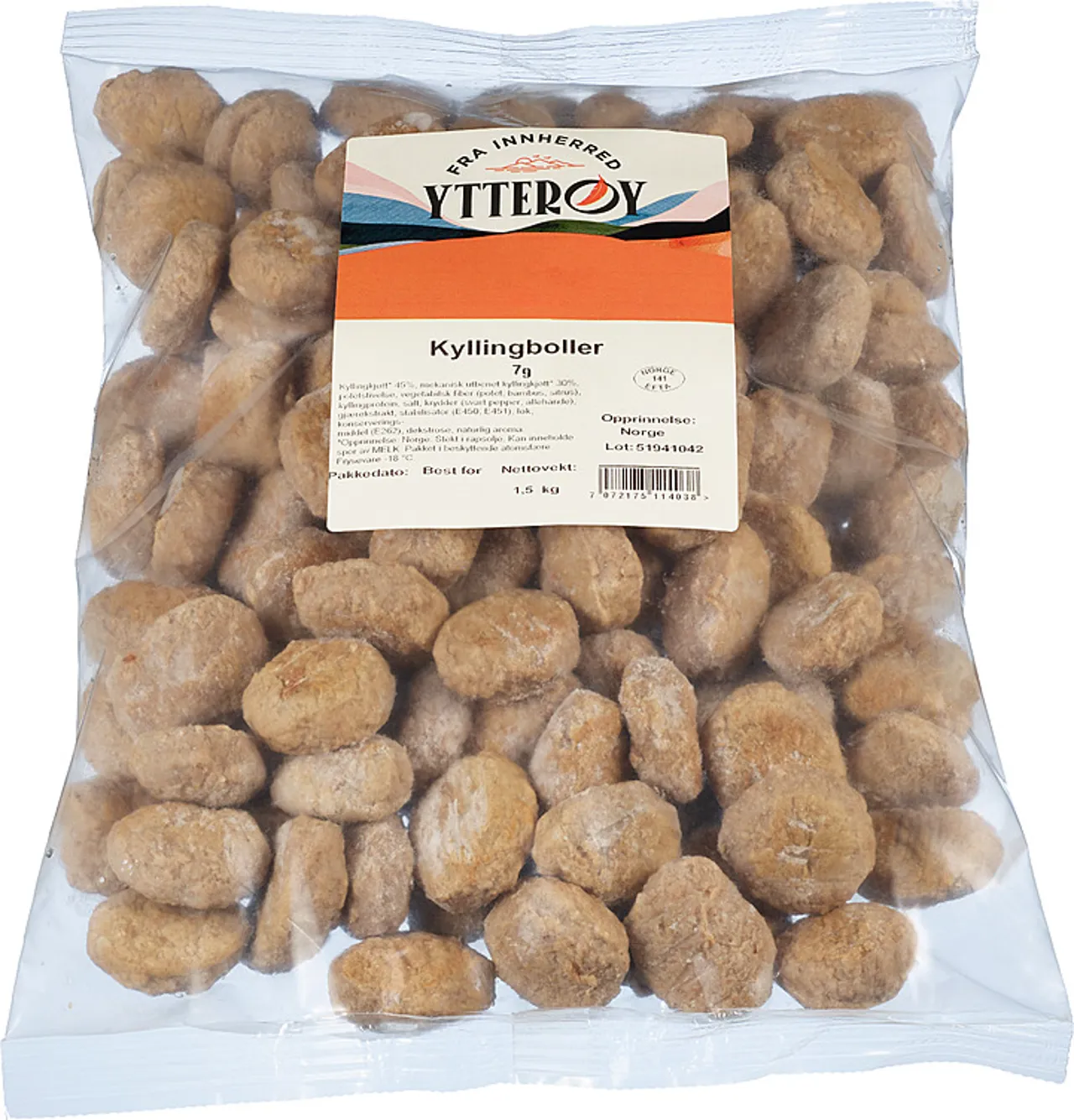 KYLLINGBOLLER YTTERØY 1,5KG FRYS (7G)