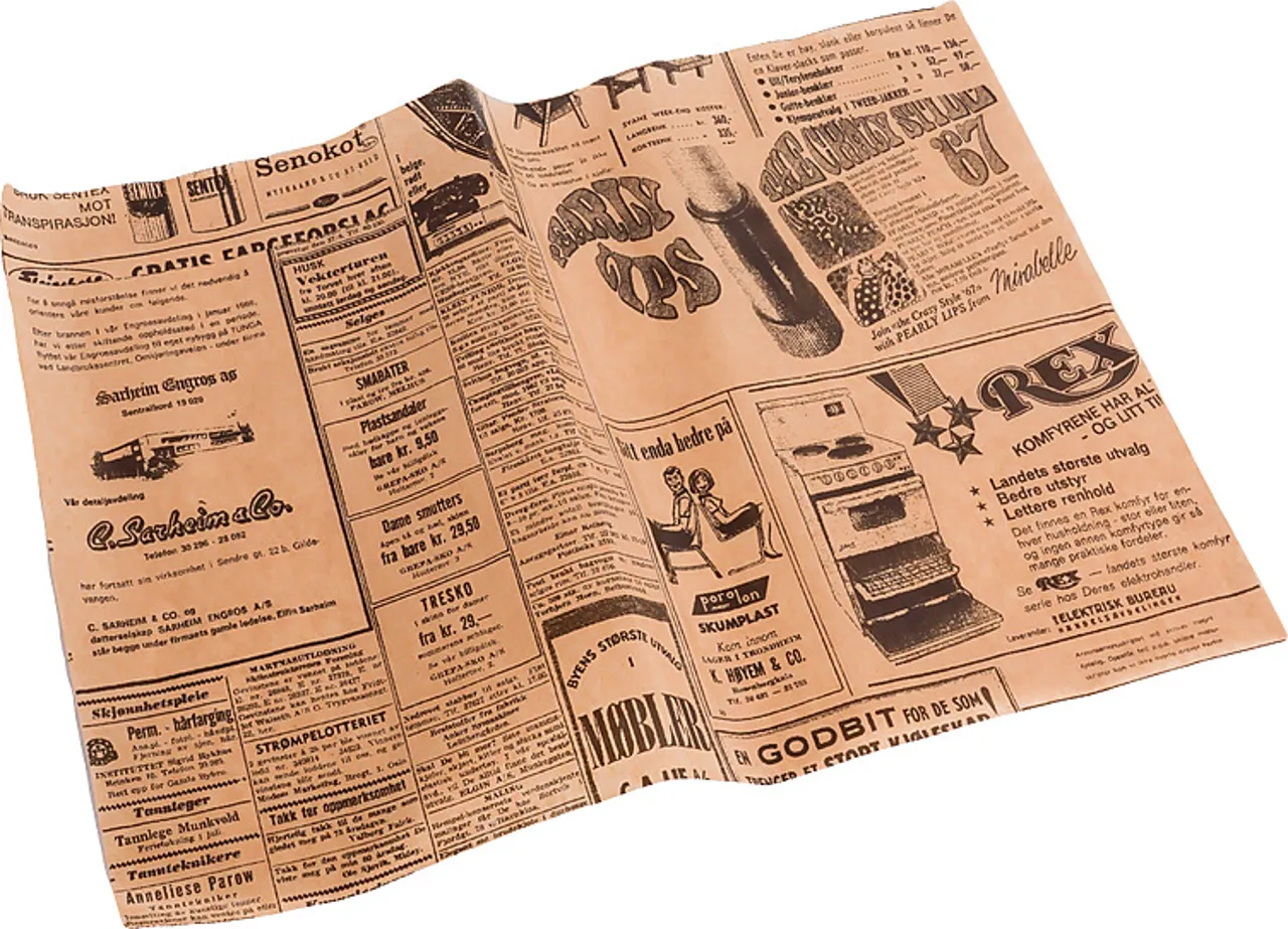 AVISSERIEN WRAPSARK STOR 333X400MM BRUN, KARTONG 1000 STK