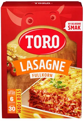 Toro Lasagne Fullkorn
