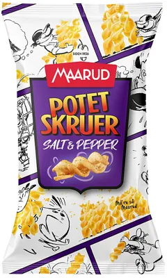 Potetskruer Salt&Pepper 85g Maarud