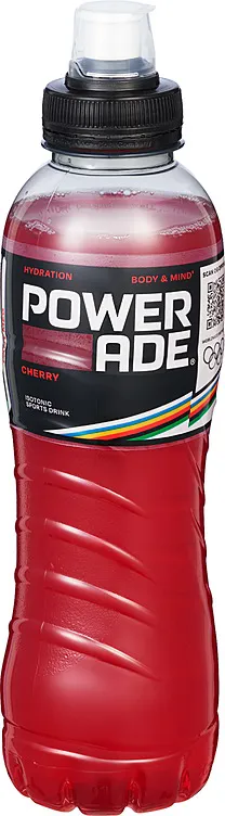 POWERADE CHERRY 500ML FLASKE POWERADE CHERRY 500ML FLASKE