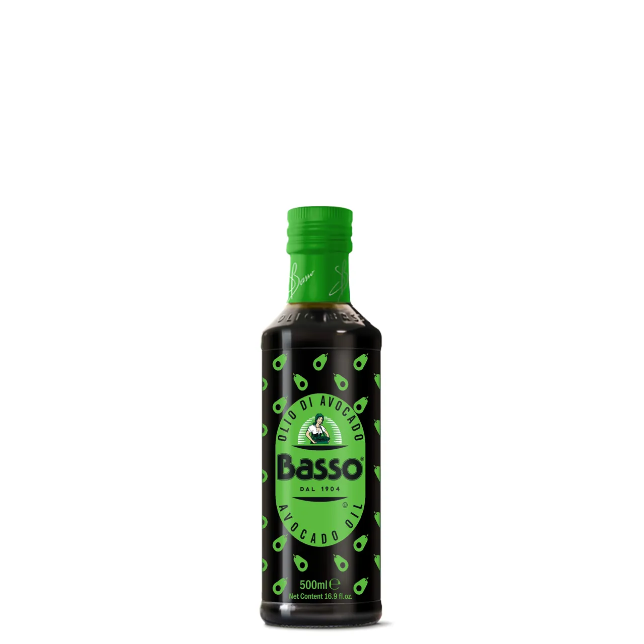 AVOKADO OLJE BASSO RUND FL.