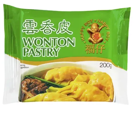 WONTON PASTRY HAPPY BOY 200GR WONTON PASTRY HAPPY BOY 200GR
