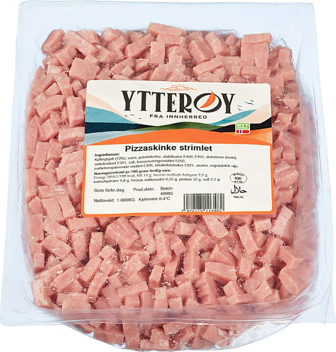 KYLLINGSKINKE STRIMLET 1KG FRYS
