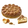 KARAMELLMOUSSE KAKE TOPPET MED VANNBAKKELS 1450 G, ESKE 1 ST