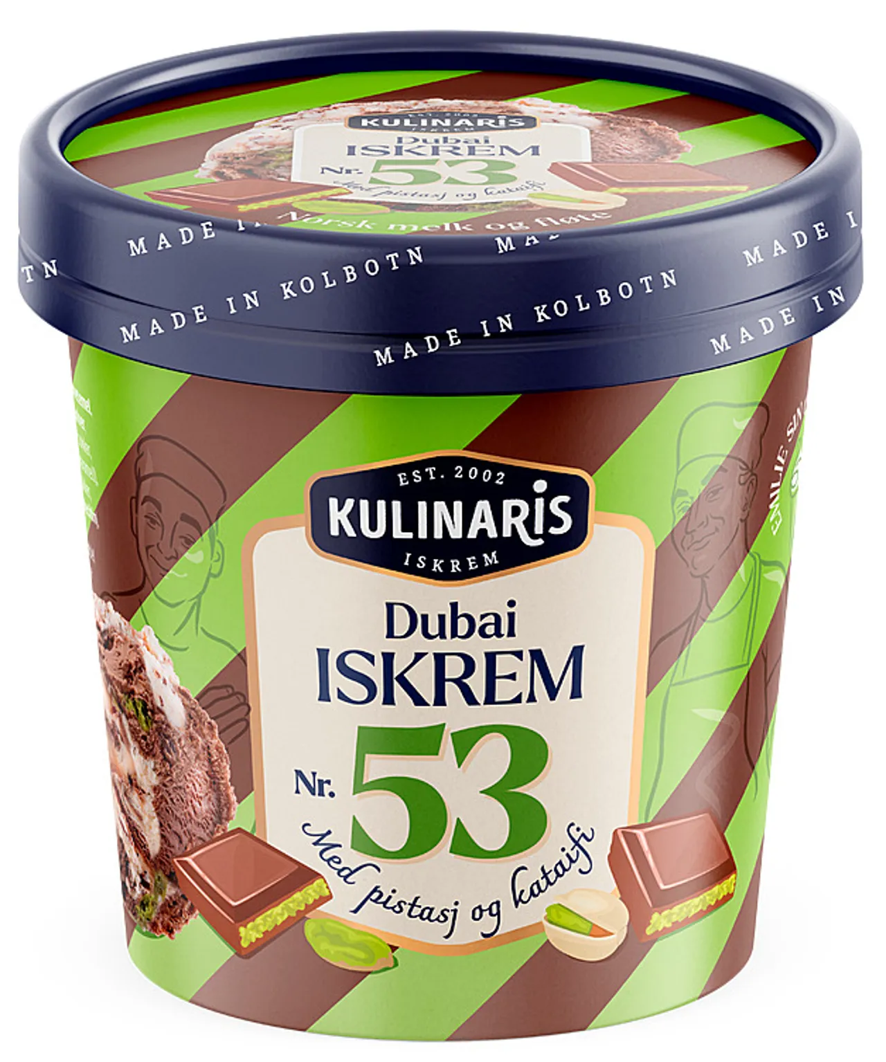 DUBAI SJOKOLADE ISKREM NR 53 0,5L