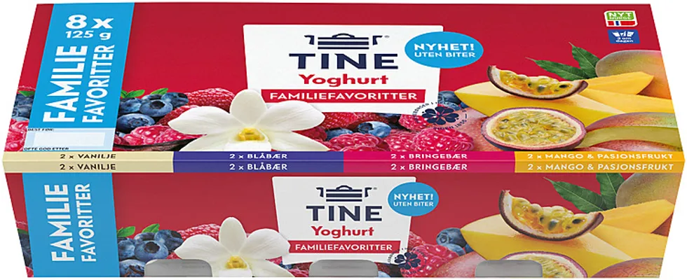 Yoghurt Familiemiks 8x125g Tine