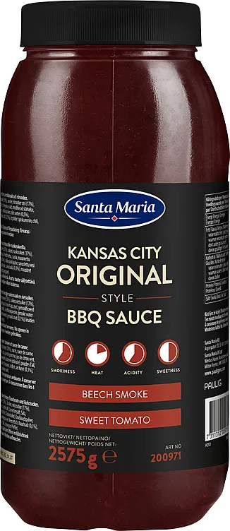 KANSAS CITY ORIGINAL STYLE BBQ SAUCE 2575G SANTA MARIA KANSAS CITY ORIGINAL STYLE BBQ SAUCE 2575G SANTA MARIA