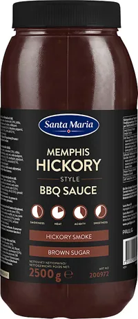 Memphis Hickory Style Bbq Sauce 2500g Santa Maria