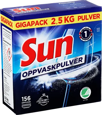 Sun Maskinoppvaskpulver 2,5kg