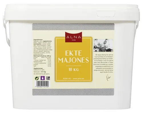EKTE MAJONES ALNA 10KG EKTE MAJONES ALNA 10KG