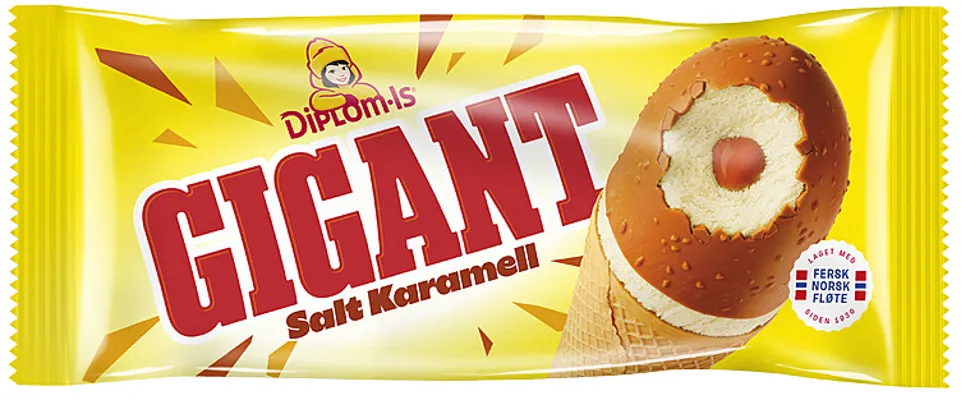Gigant Salt Karamell 240ml Diplom-Is