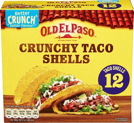 Old El Paso Crunchy Taco Shell 18x135g