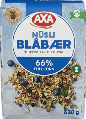 Axa Müsli Blåbær 630g Axa Müsli Blåbær 630g
