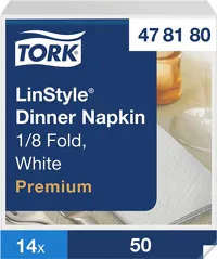 Tork Linstyle Middagsserviett 8f Industrielt Komposterbar