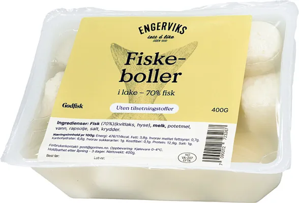Fiskeboller I Lake 400g, Engerviks