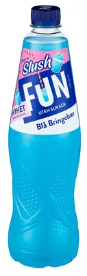 Fun Light Slush Blå Bringebær 0,8l