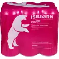 ISBJØRN CIDER FERSKEN/BRINGEBÆR 4,5% 50CL BX MACK