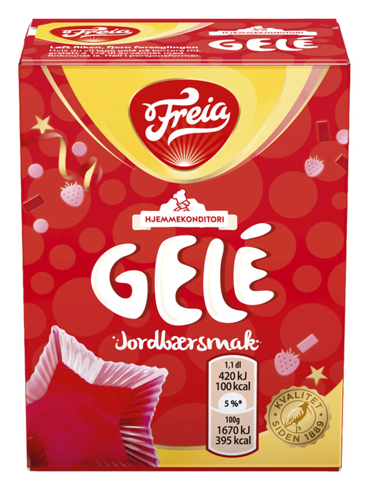 JORDBÆRGELE 125G FREIA