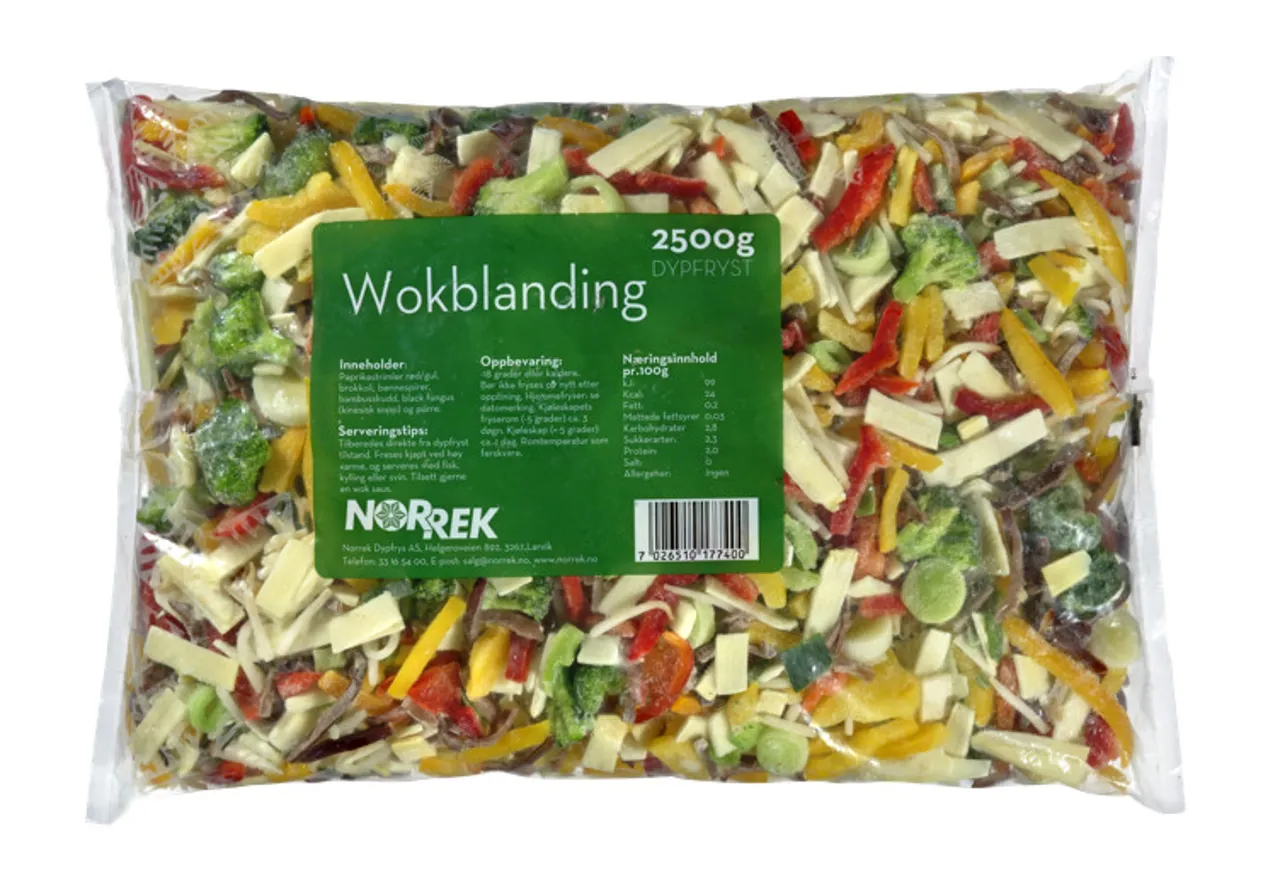 WOKBLANDING DYPFRYST NORREK