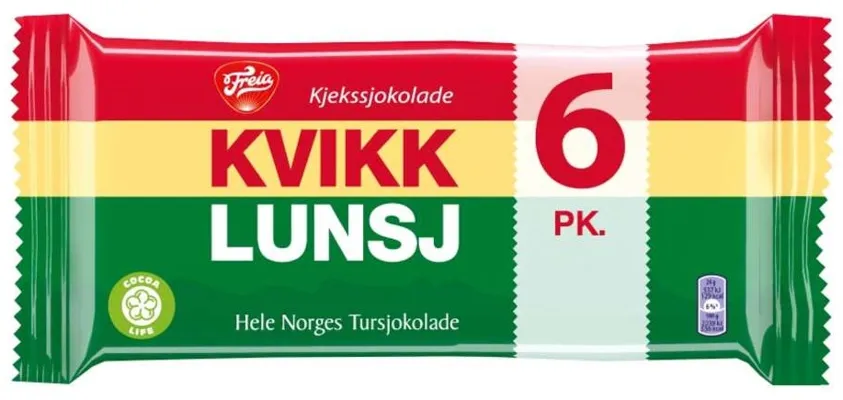 Kvikk Lunsj Tax-Free 6-Pack T 282g