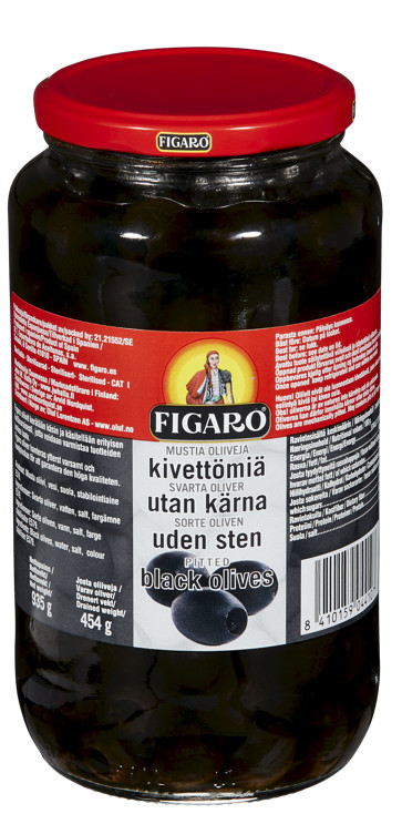 OLIVEN SORT U/STEN 935G FIGARO