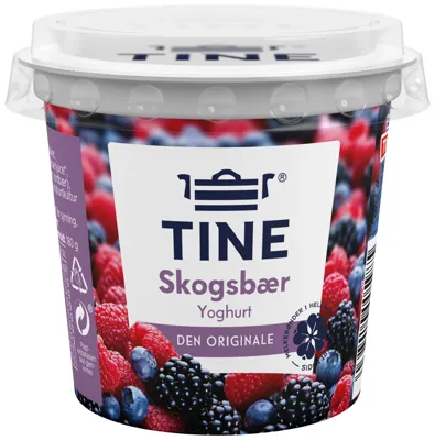 YOGHURT SKOGSBÆR 180G TINE YOGHURT SKOGSBÆR 180G TINE