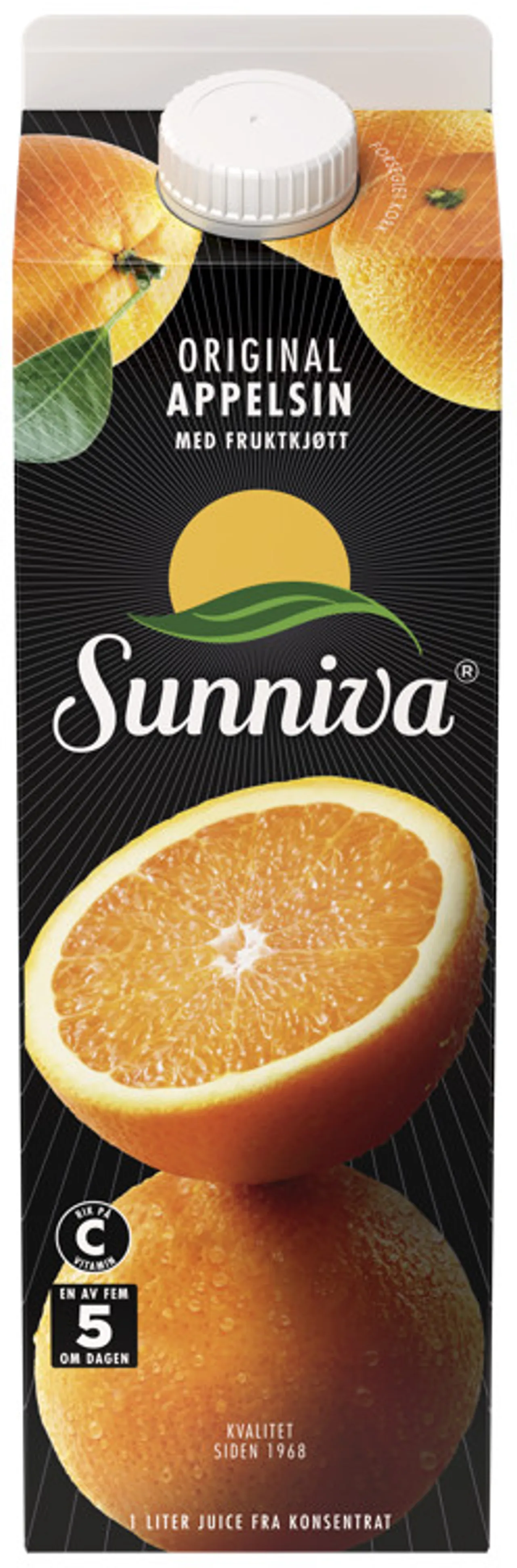 SUNNIVA APPELSINJUICE/FRUKTKJØTT 1L TINE