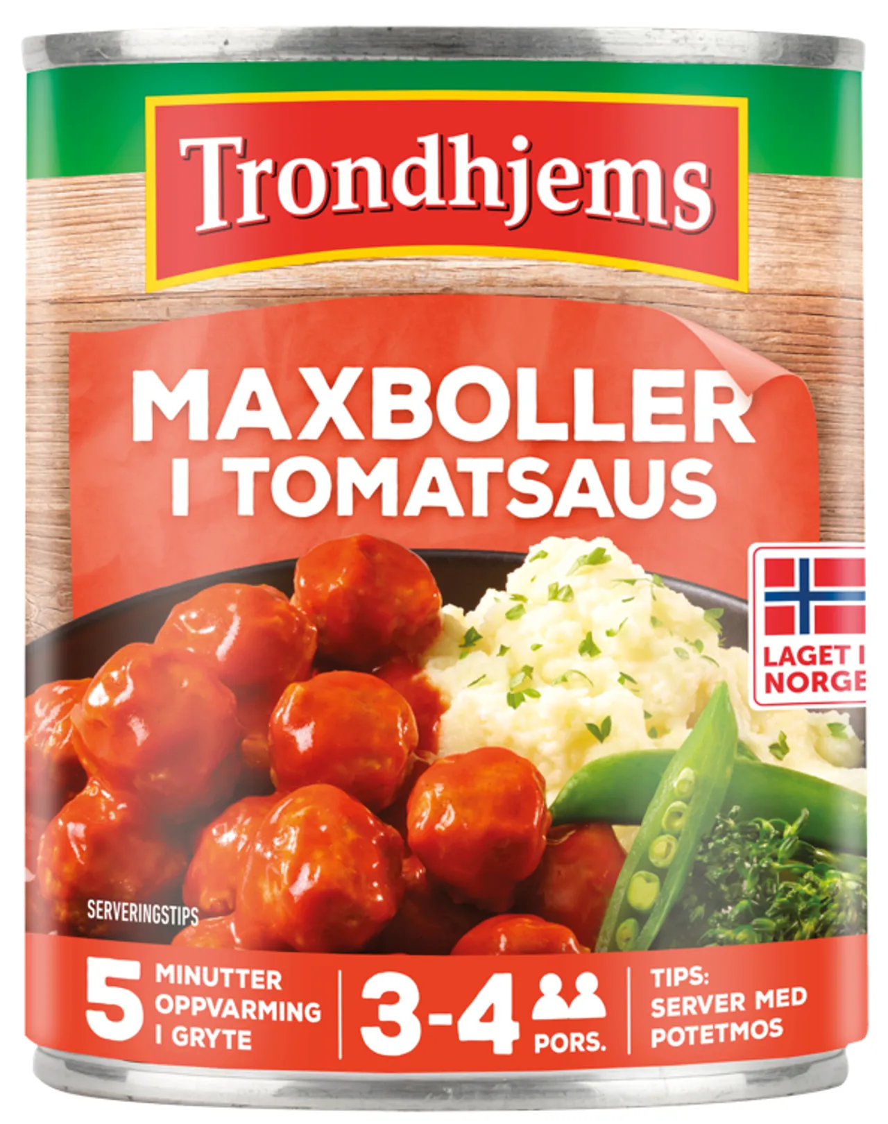 MAXBOLLER I TOMATSAUS TRONDHJEMS