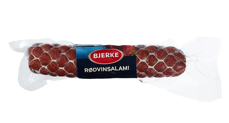 Bjerke Rødvinssalami Kubb Hel 420g
