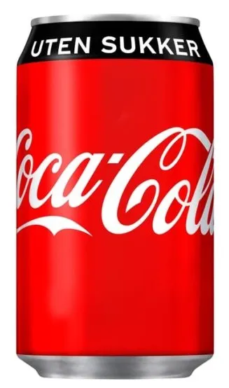 COCA-COLA UTEN SUKKER BOKS 24X33CL COCA-COLA UTEN SUKKER BOKS 24X33CL