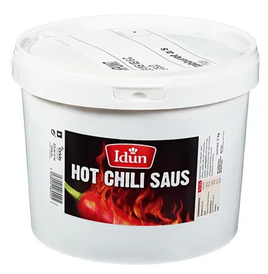 Hot Chili Saus 5kg Idun