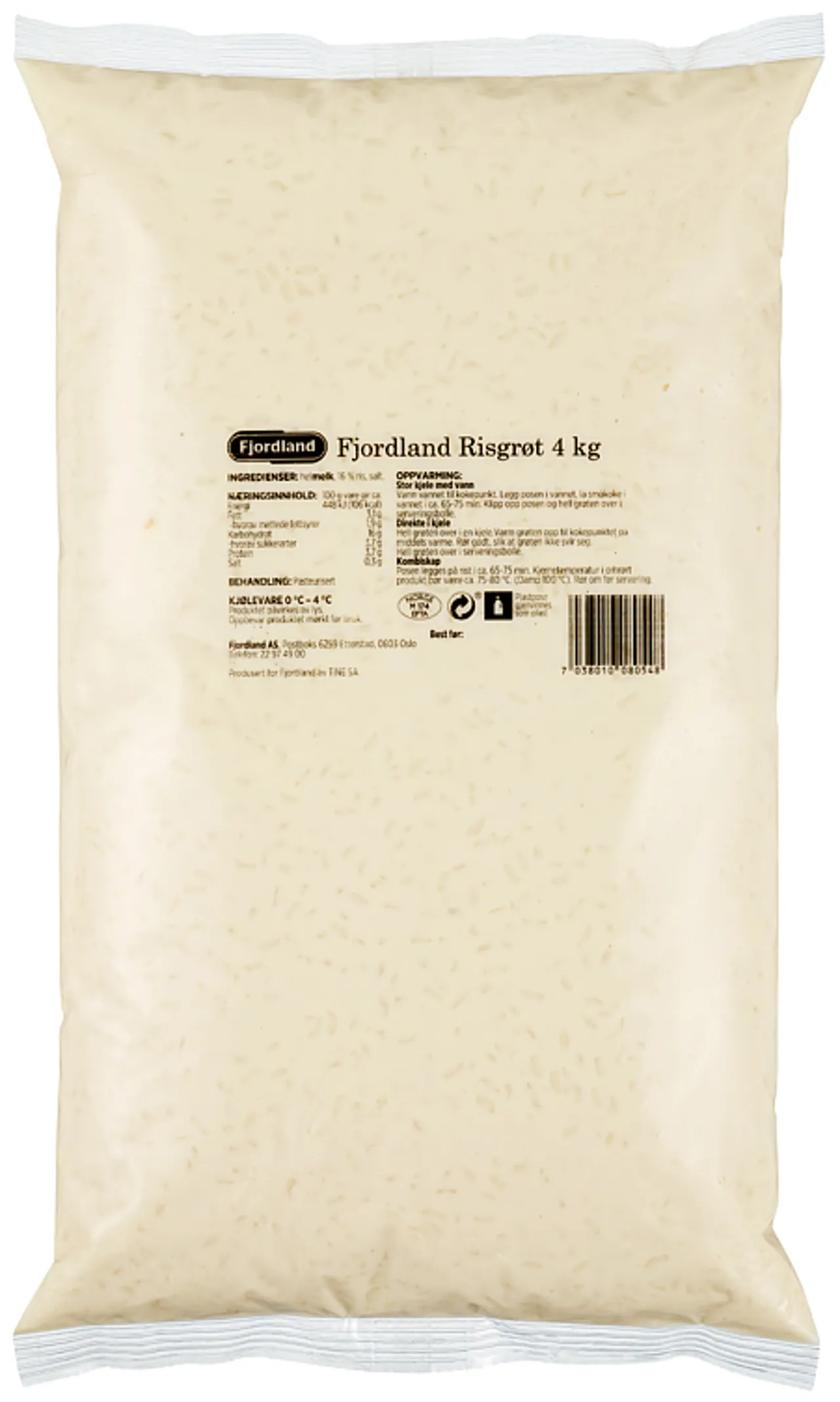 RISGRØT 2 X 4KG FJORDLAND FOODSERVICE