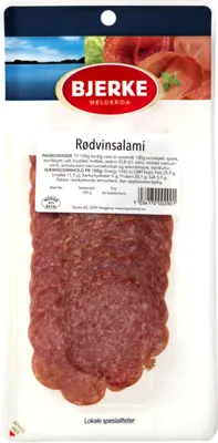 Bjerke Rødvinsalami 100g