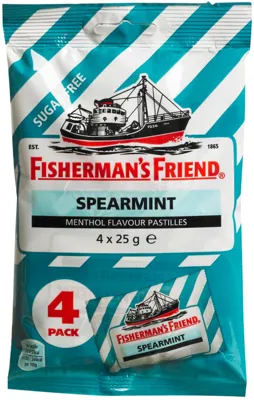 Fishermans Friend Spearmint 4-Pack T 100g