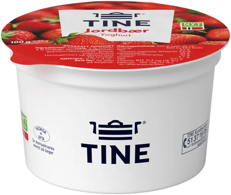 YOGHURT JORDBÆR 100G TINE YOGHURT JORDBÆR 100G TINE