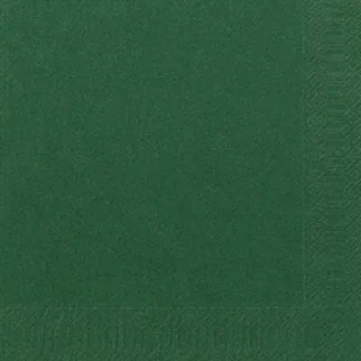 Serviett 3l 33cm Mørk Grønn 125x8stk