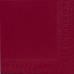 SERV.3L 33CM VINRØD 125X8STK SERV.3L 33CM VINRØD 125X8STK