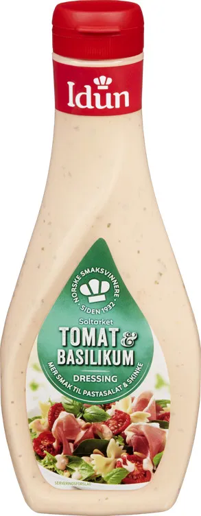 IDUN DRESSING SOLTØRKET TOMAT & BASILIKUM 8X440G IDUN DRESSING SOLTØRKET TOMAT & BASILIKUM 8X440G