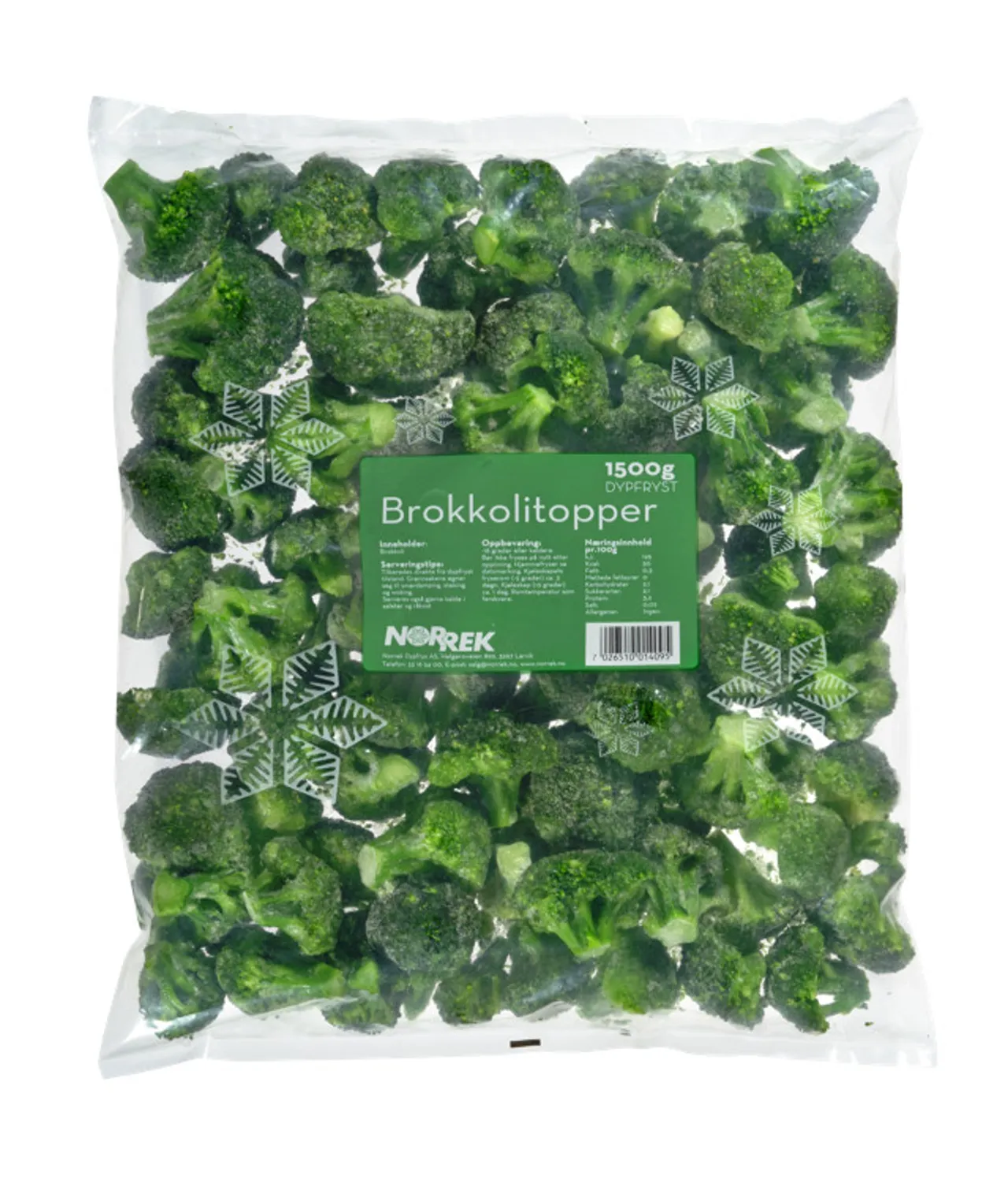 BROKKOLITOPPER 1500G NORREK