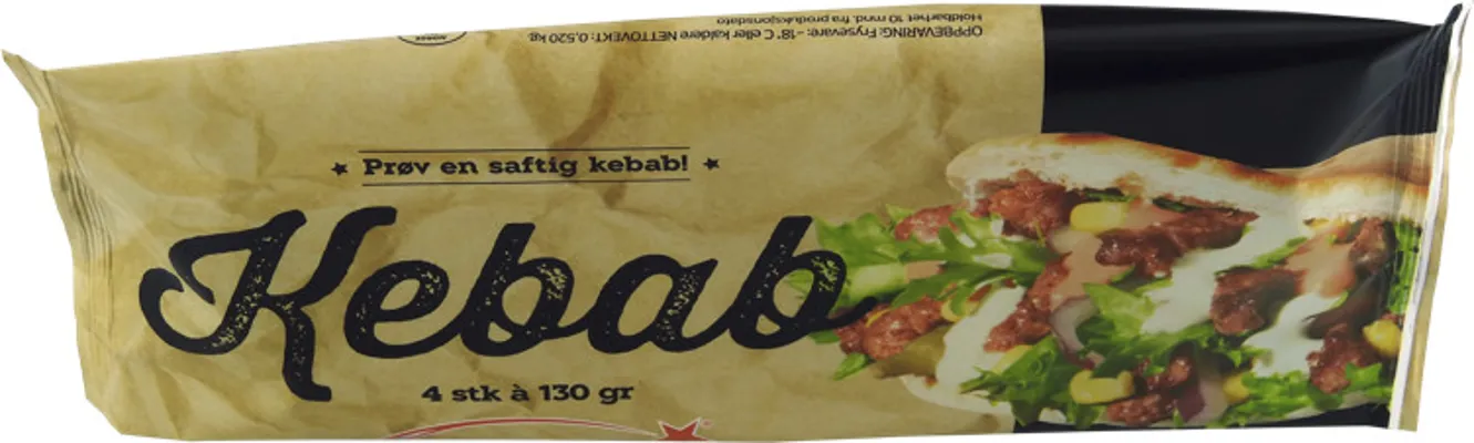 Kanda Kebab Porsjon Fryst 520g