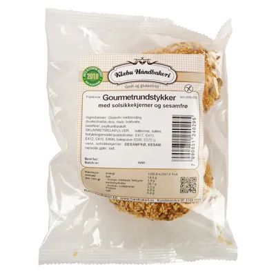Klæbu Gourmetrundstykker Glutenfri 2pk 150g
