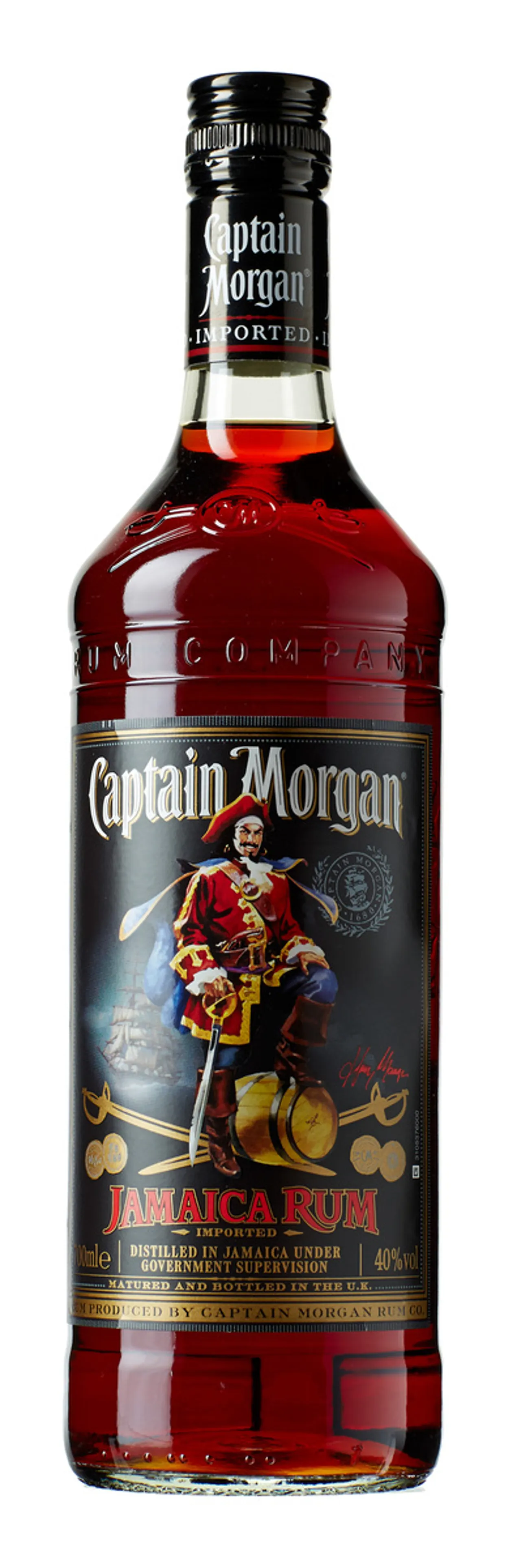 CAPTAIN MORGAN BLACK LABEL 40% 70CL